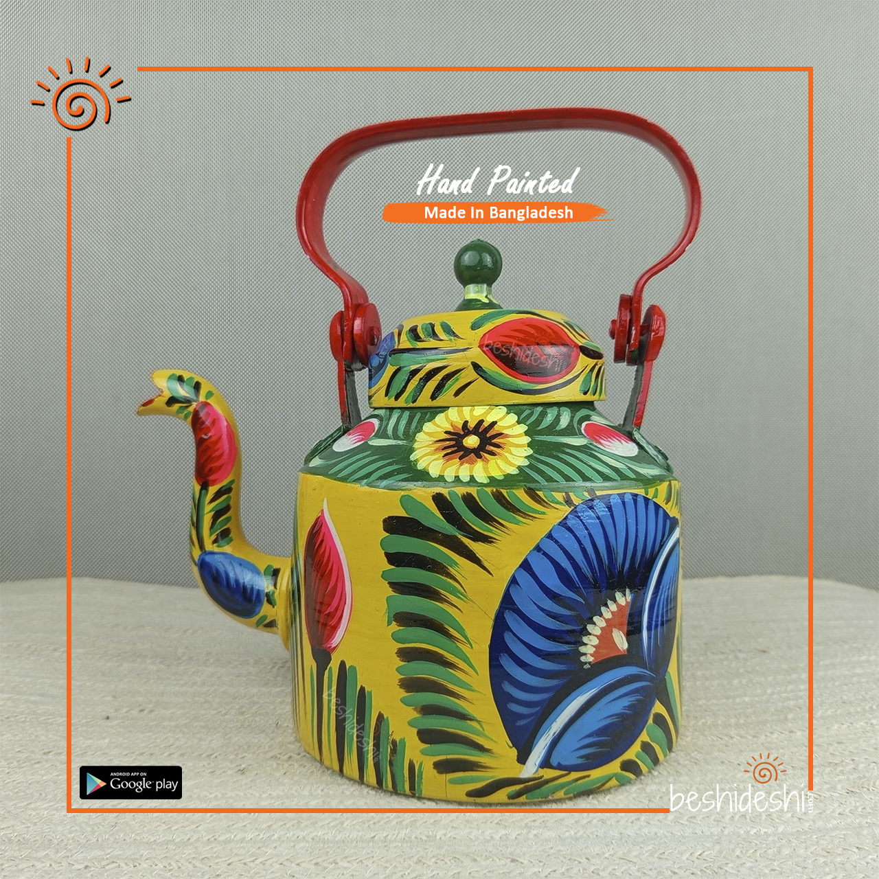 05 Rickshaw Painted Kettle