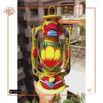 Hand Painted Hurricane Lamp