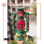 Hand Painted Hurricane Lamp