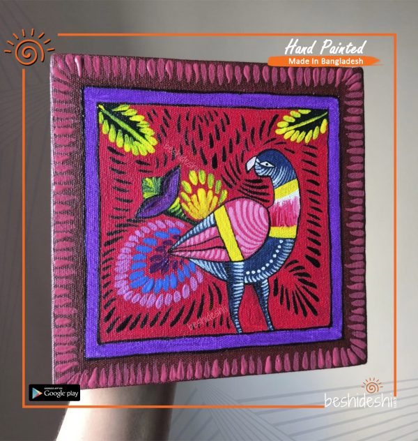 Peacock Hand Painted Canvas