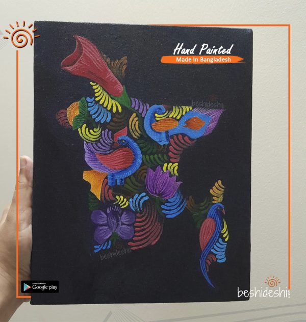 Hand Painted Bangladesh Canvas