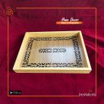 Decorated Wooden Serving Tray