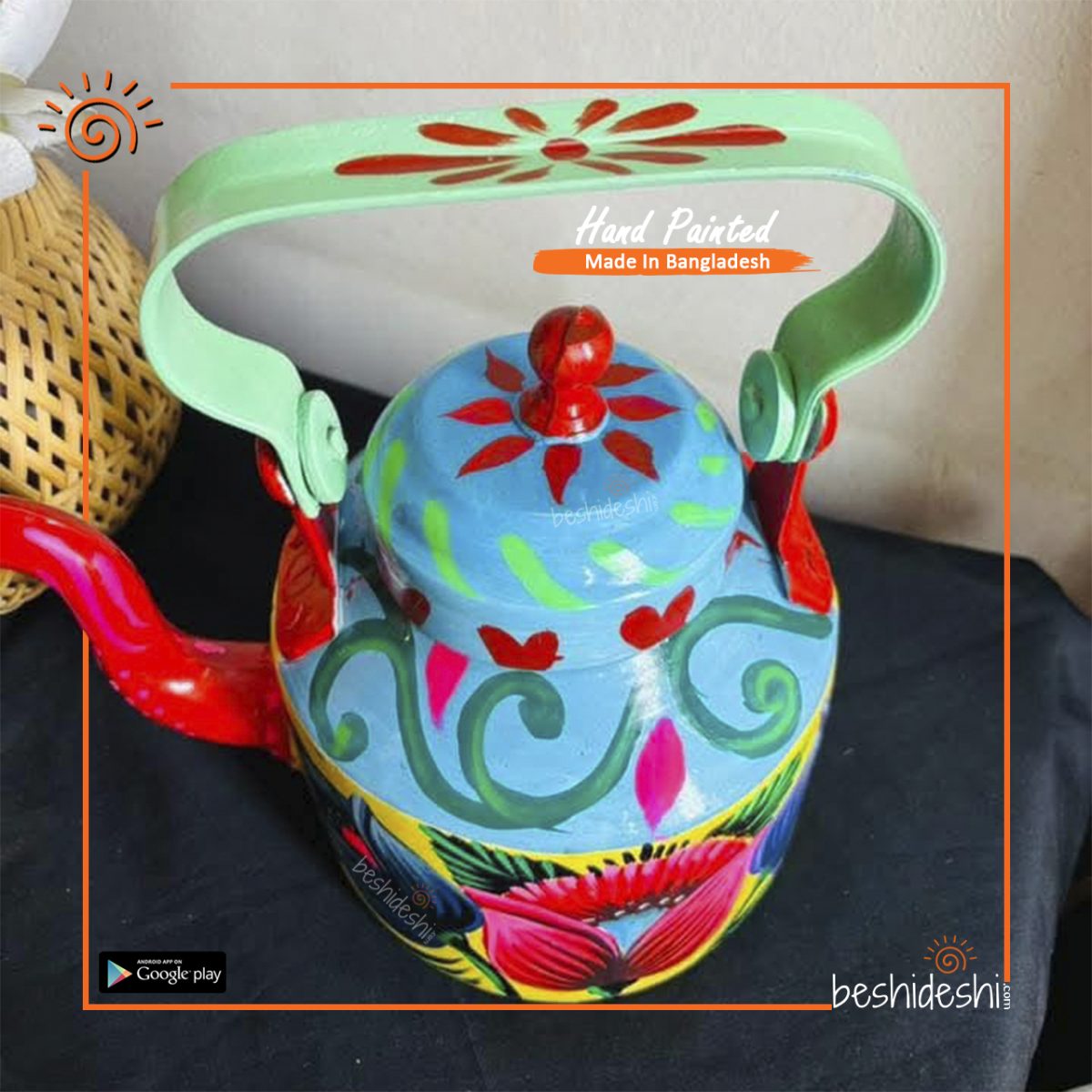 Rickshaw Painted Kettle