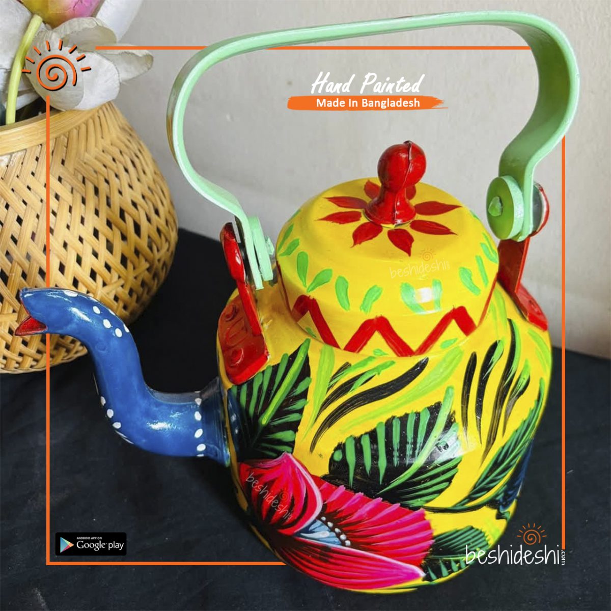 Rickshaw Painted Kettle