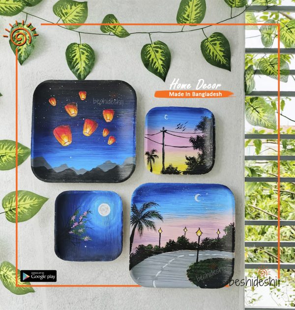 Areca Leaf  Mini Painting Plate