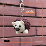 Crochet Hedgehog Key Ring