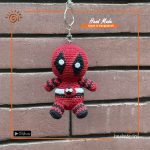 Crochet Deadpool Key Ring
