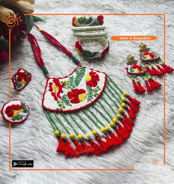 Hand Stitched Jewelry Set