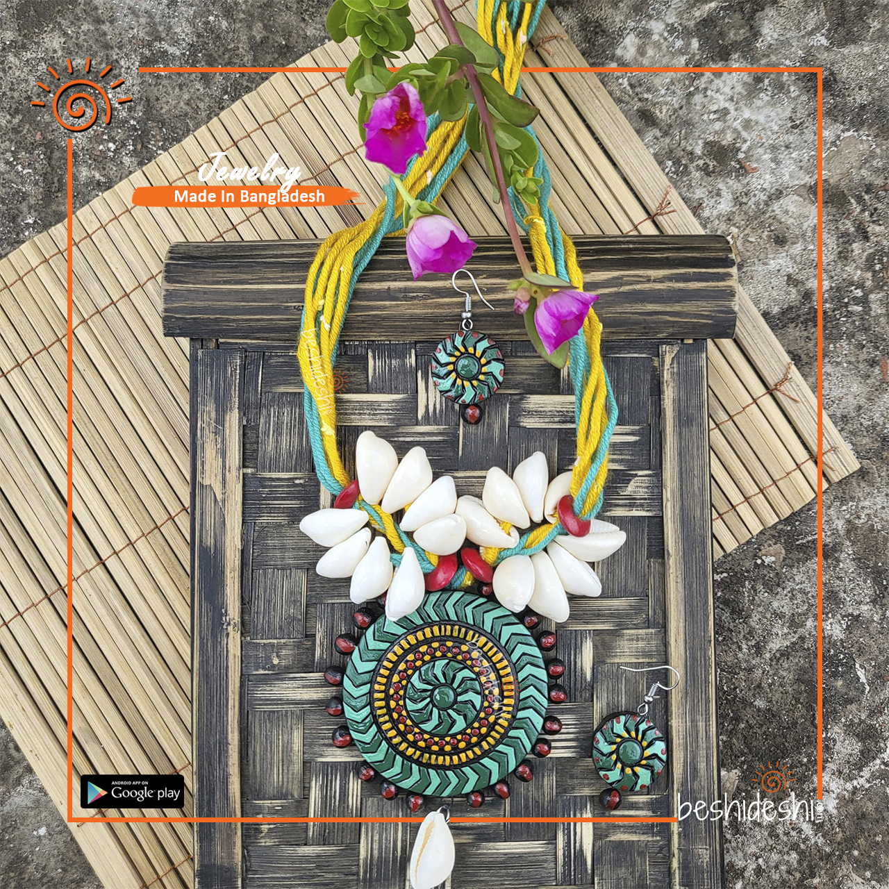 03 Handmade Terracotta Ornament Set