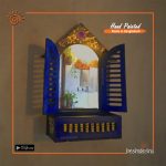 Hand Painted Vintage Window Mirror