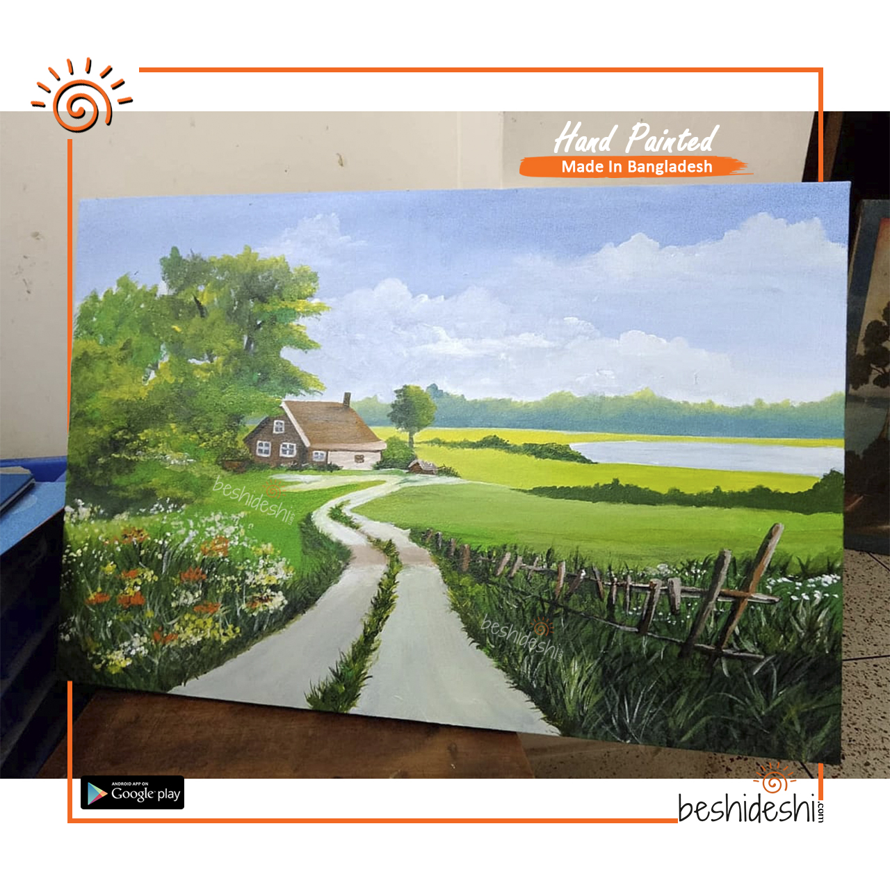 04 Hand Painted Canvas