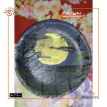 Areca Leaf Scenery Painting Plate