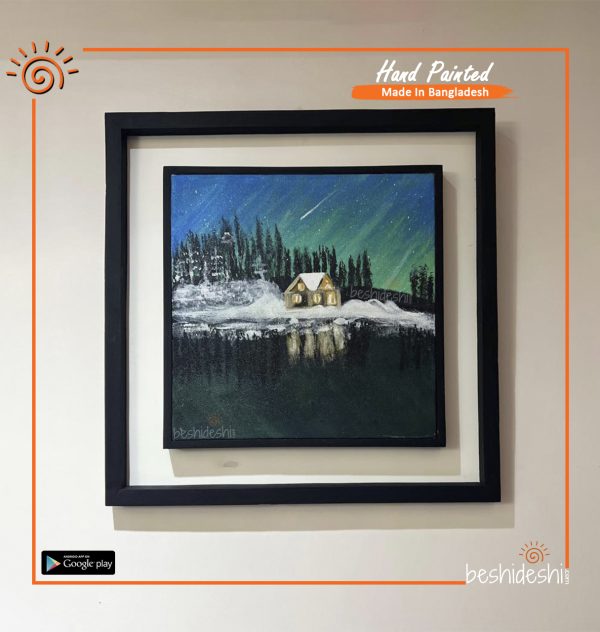 Hand Painted Canvas With Frame