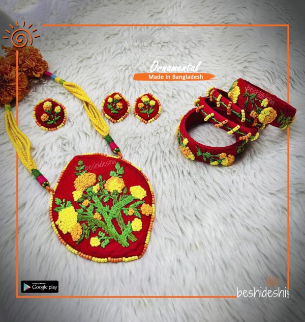 Hand Stitched Jewelry Set