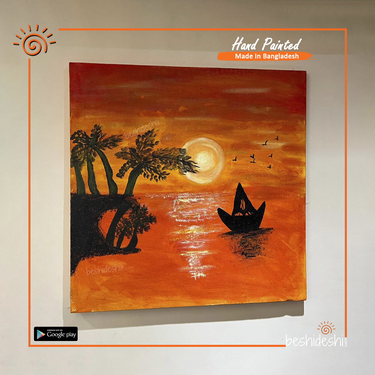 10 Hand Painted Canvas