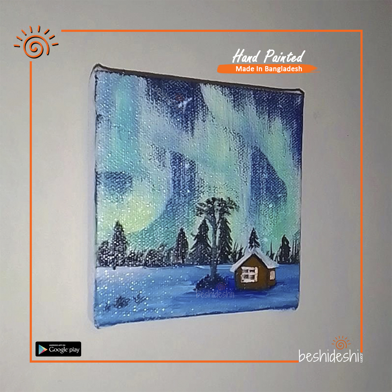 13 Hand Painted Mini Canvas