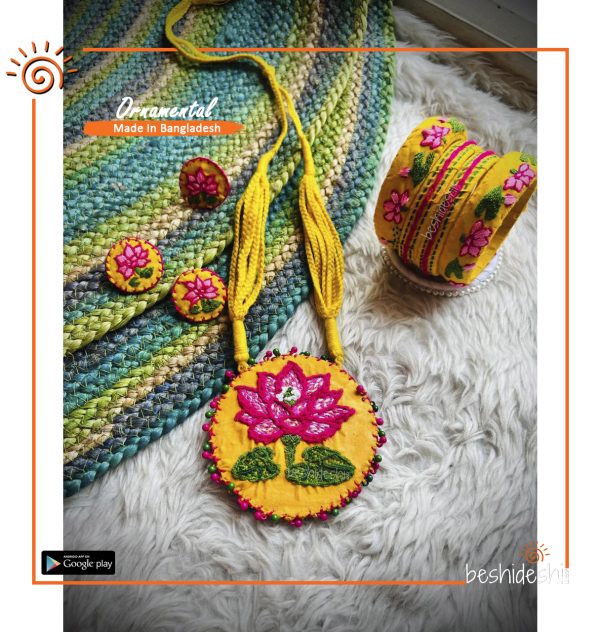 Hand Stitched Jewelry Set