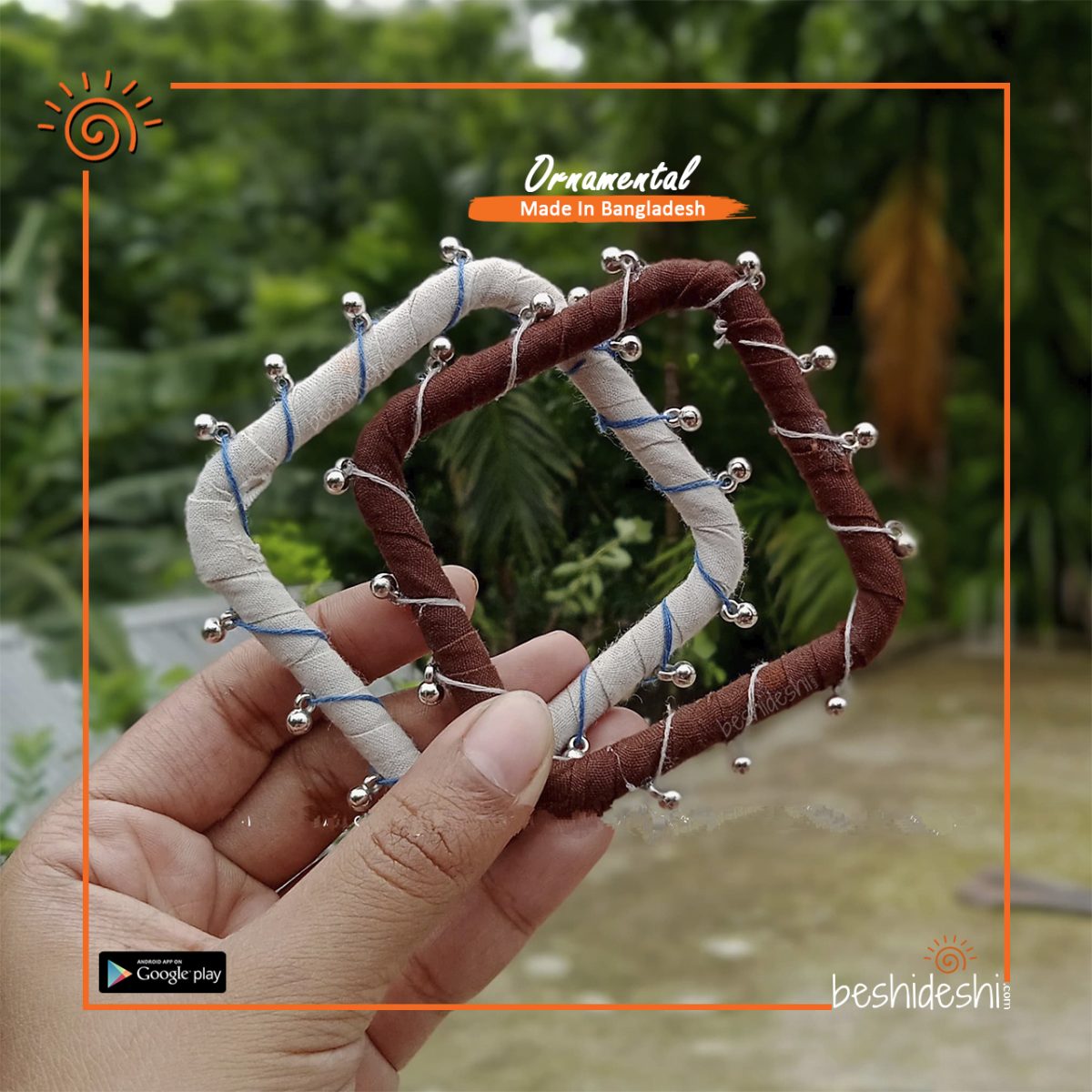 Hand Made Square Shape Bangle