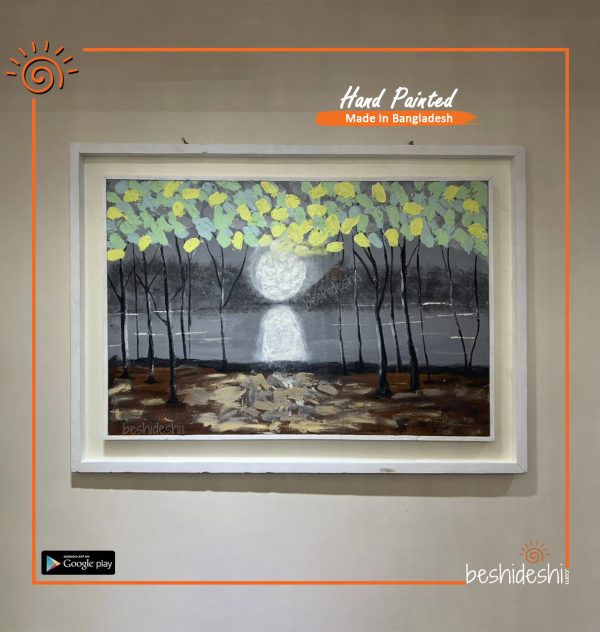 Hand Painted Canvas With Frame