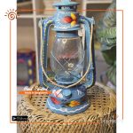 Hand Painted Hurricane Lamp
