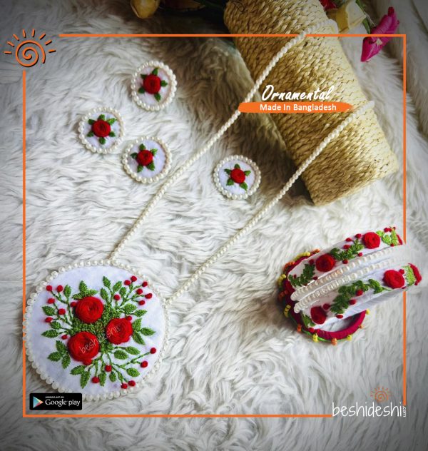 Hand Stitched Jewelry Set