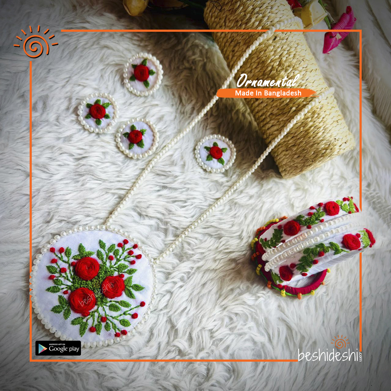 15 Hand Stitched Jewelry Set