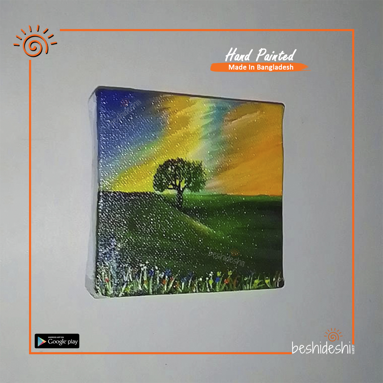 16 Hand Painted Mini Canvas