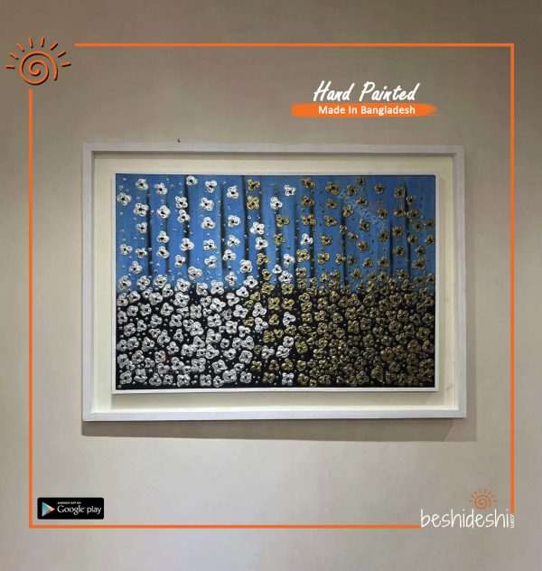 Hand Painted Canvas With Frame