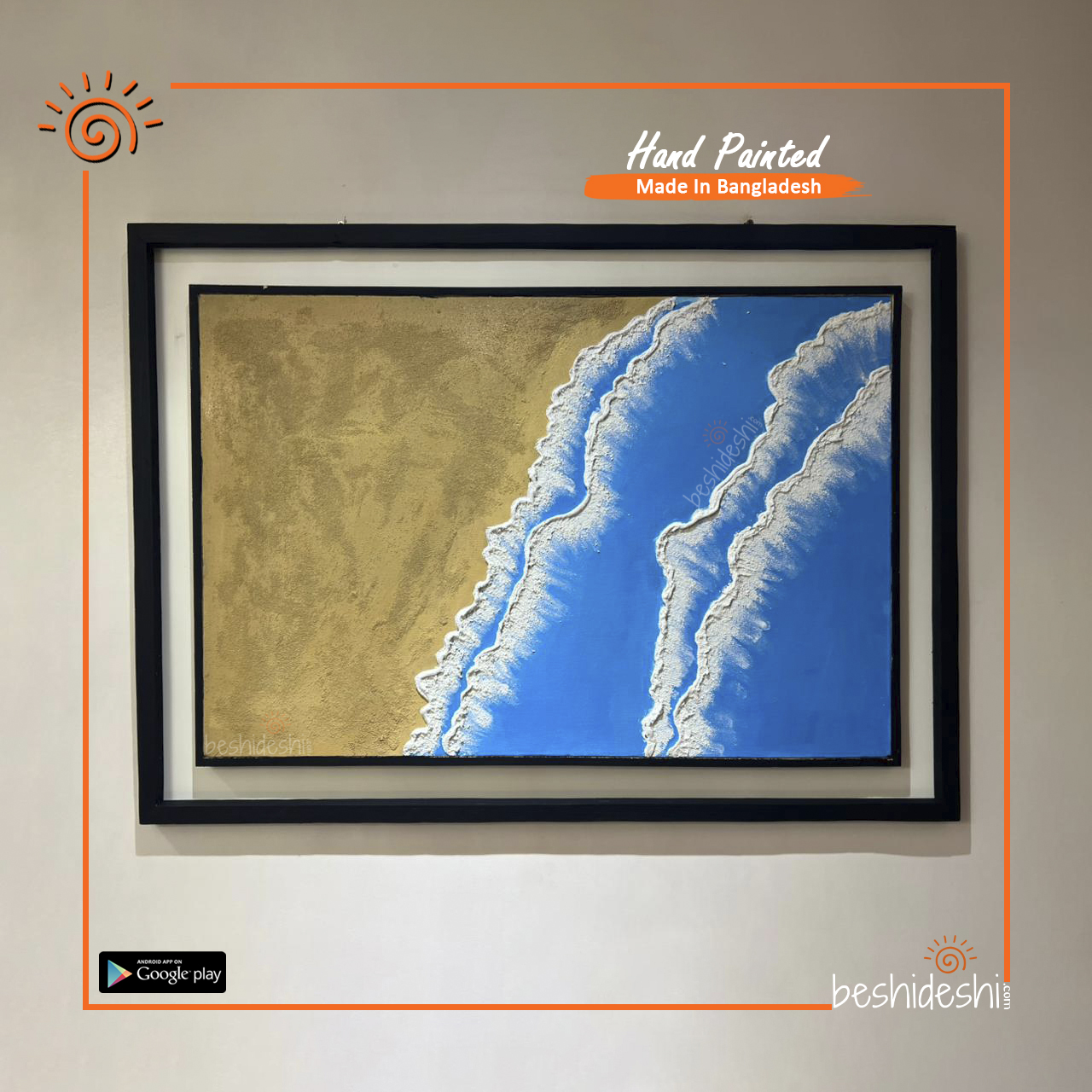 21 Hand Painted Canvas With Frame