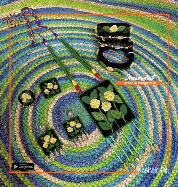 Hand Stitched Jewelry Set