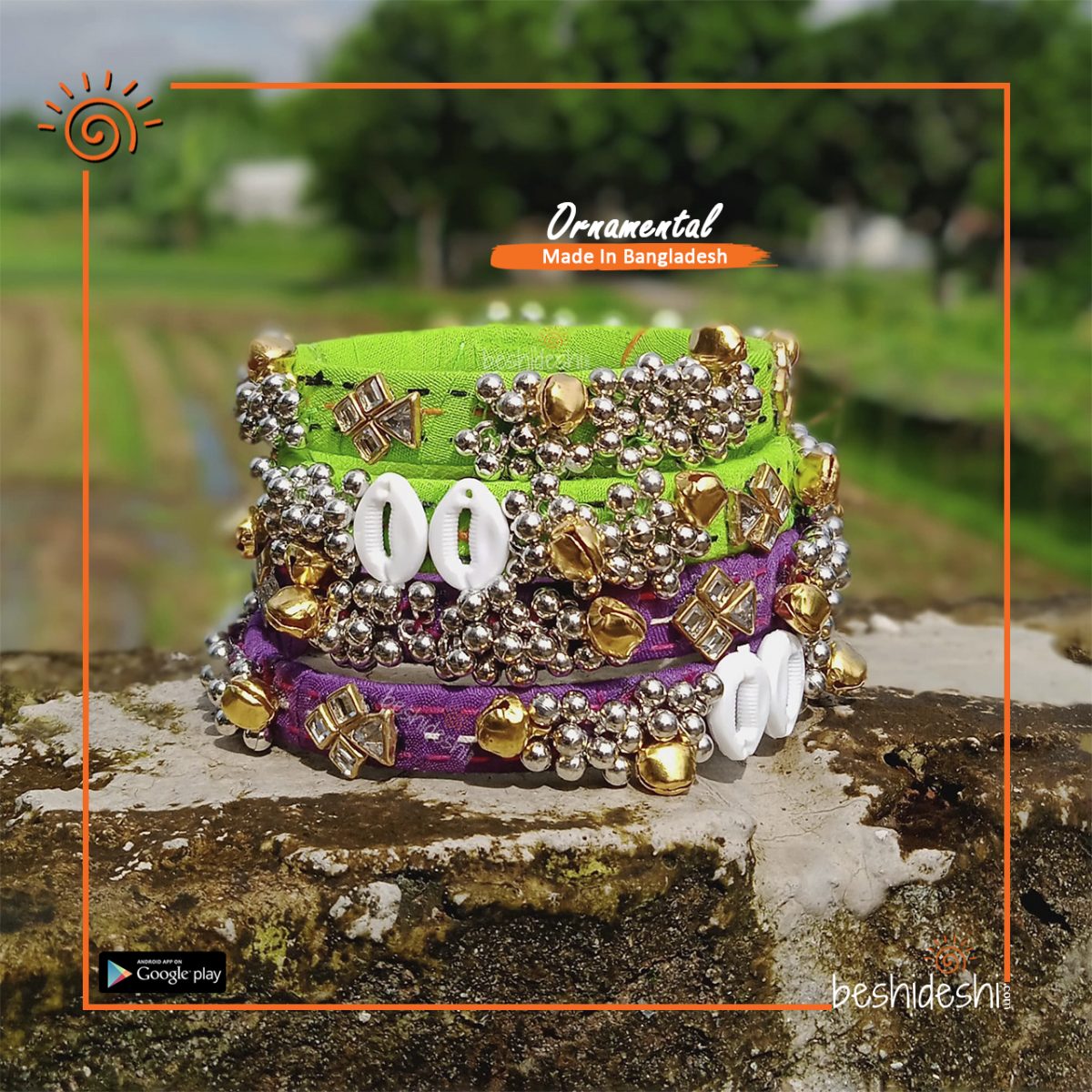 Hand Made Bangle Set