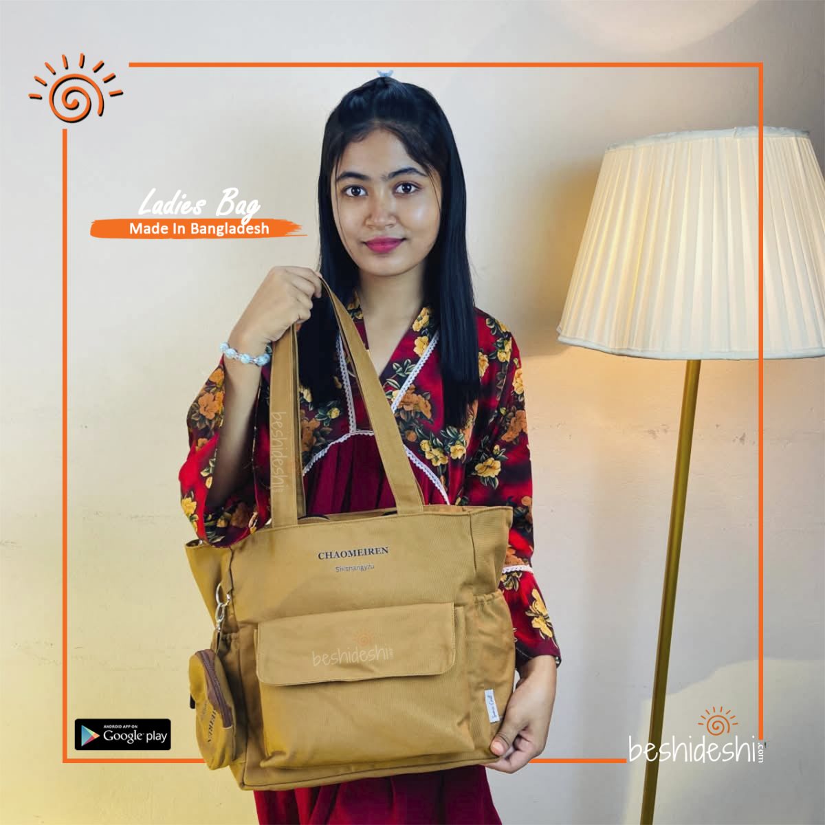 Casual Spiked Shoulder Bag