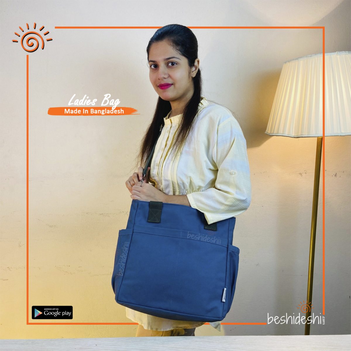 Large Shoulder Bag With Long Strap