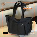 Unisex Ruched Shopper Bag