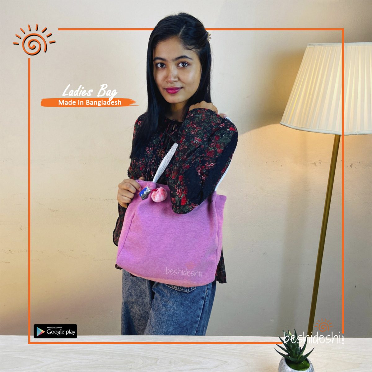 Canvas Style Shoulder Bag