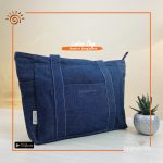 Denim Large Shoulder Bag