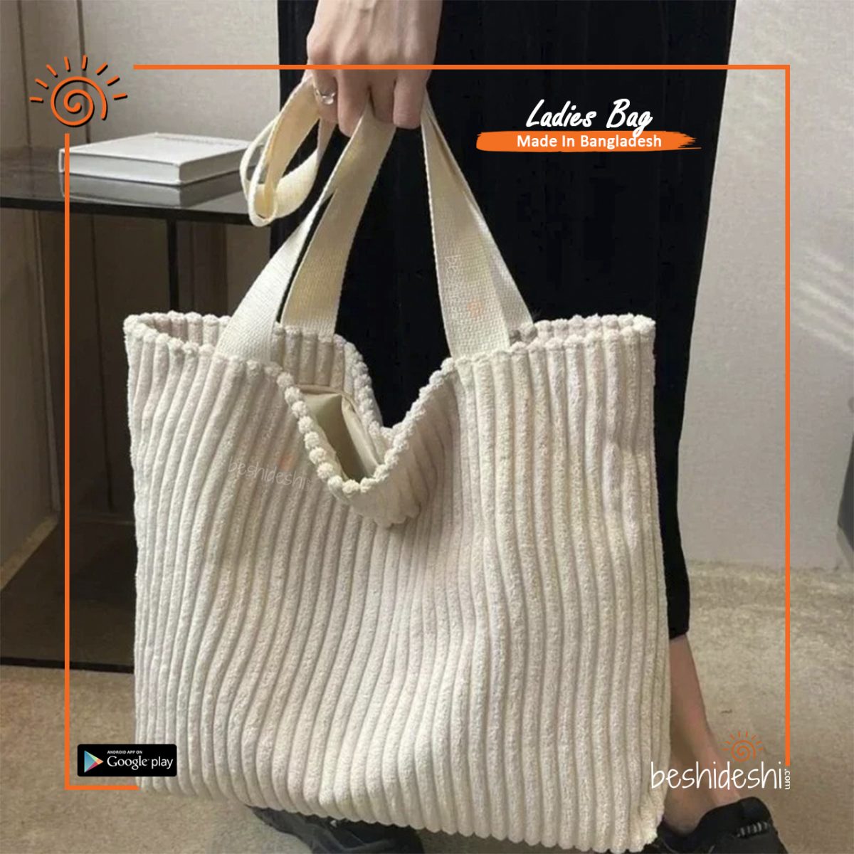 Fashionable High-Capacity Tote Bag