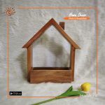 Wooden Plant House Holder