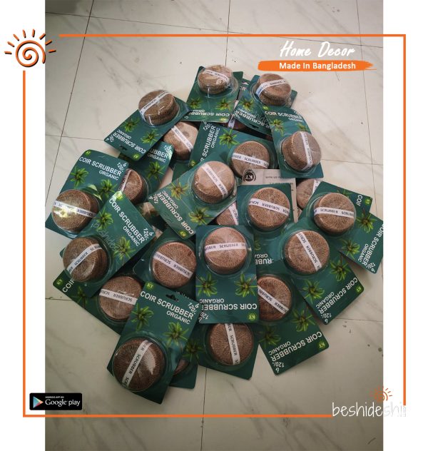 Coconut Fiber Dish Scrubber (Round)