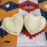 Reusable Areca Heart Shape Plate Set (Small)