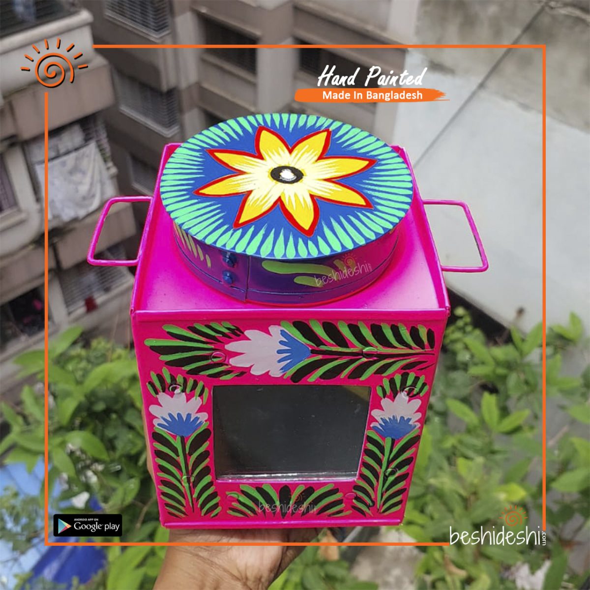 Rickshaw Painted Murir Tin (Medium)