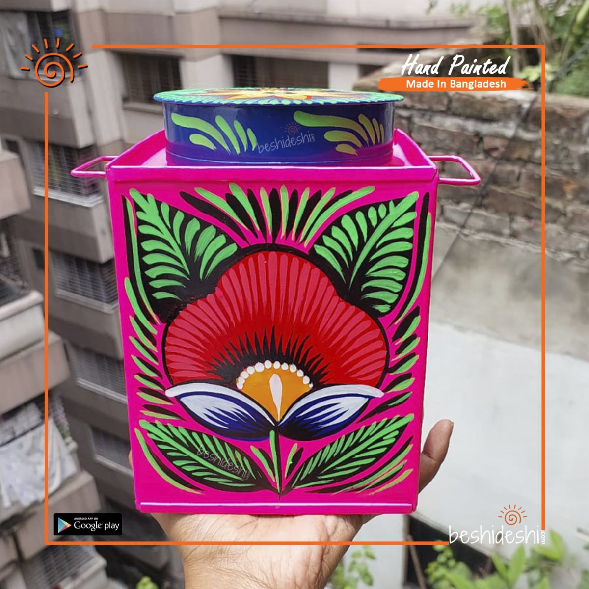 Rickshaw Painted Murir Tin (Medium)