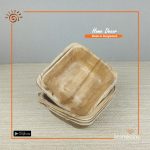 Reusable Areca Square Bowl Set