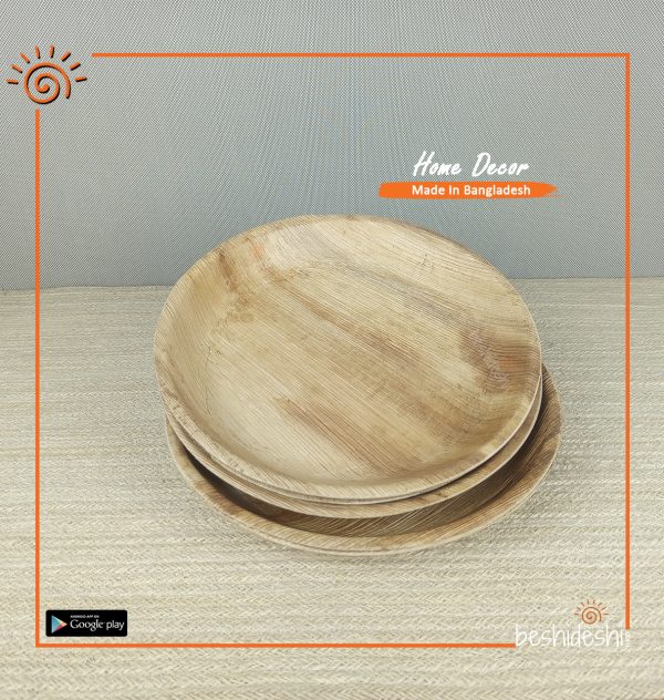 Reusable Areca Round Plate Set (Small Flat)