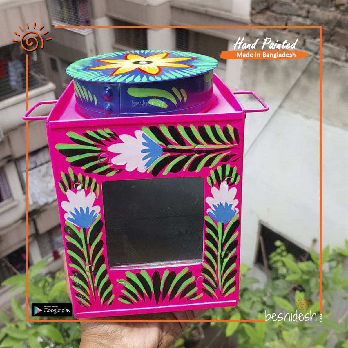 Rickshaw Painted Murir Tin (Medium)