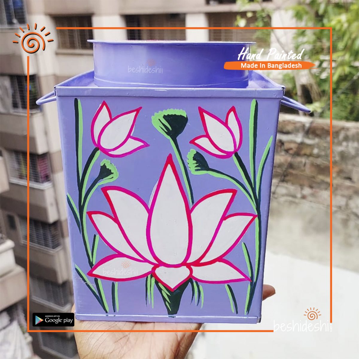 Rickshaw Painted Murir Tin (Medium)