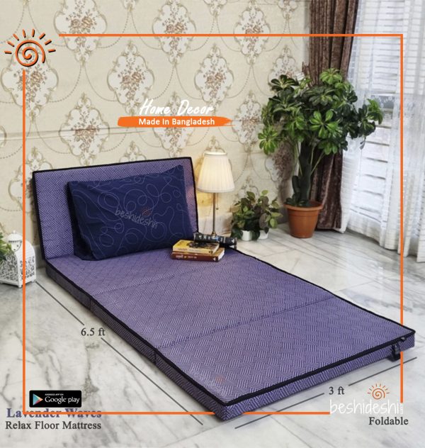 FLOOR MATTRESS – LAVENDER WAVES PREMIUM SLEEPING MAT