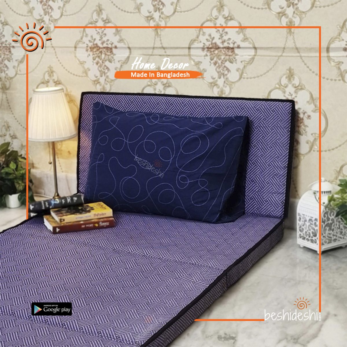 FLOOR MATTRESS – LAVENDER WAVES PREMIUM SLEEPING MAT