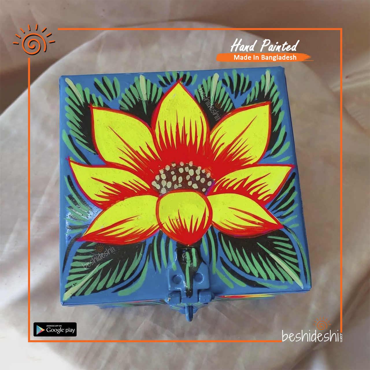 18 Rickshaw Painted Jewelry Box