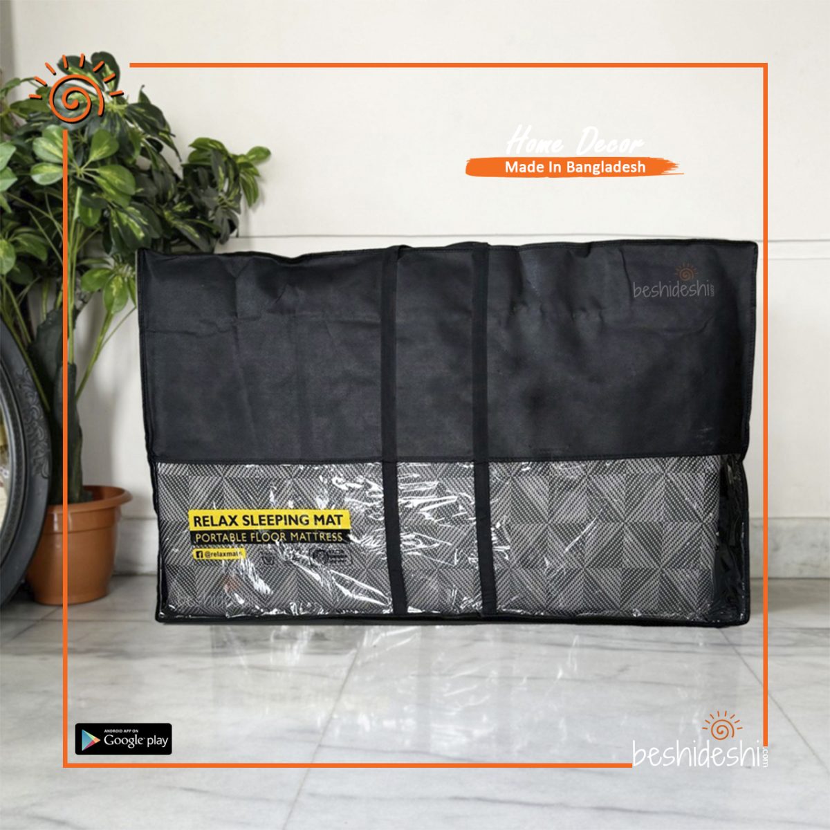 FLOOR MATTRESS – CRYSTAL BLACK PREMIUM SLEEPING MAT